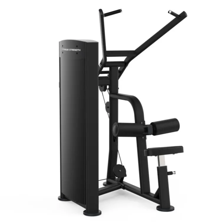 Lat pull down machine Titanium Black séries à charge guidée pour établissements professionnels - Mouvements divergents BS-S13