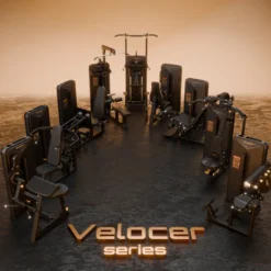 Lat pull down station dual rowing machine Velocer série à charge guidée 105 kg - Réglages divers