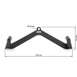 Lat-Row Foam Grip - Poignée de tirage 50 cm avec position exterieure