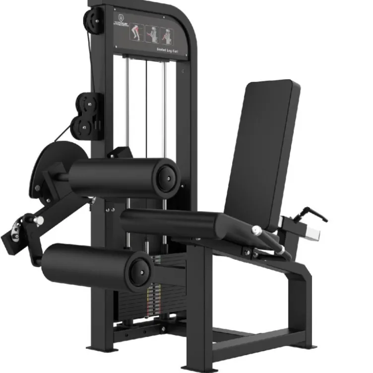 Leg curl machine PRO Titanium Strength Élite Séries EL-S30 à charge sélective pour muscler les ischios-jambiers - Musculation