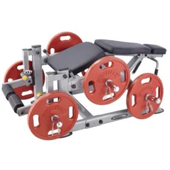 Leg Extension allongé - Appareil de musculation professionnel pour renforcement des muscles jambiers avec supports de rangement