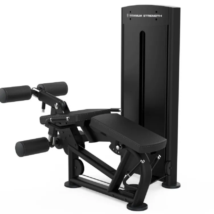 Leg extension machine combo flexion allongée des jambes Titanium Strength Black Séries BS-S1 - Qualité pro avec colonne de poids