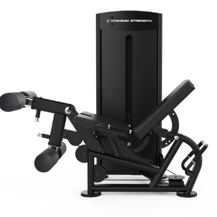 Leg extension machine combo flexion allongée des jambes Titanium Strength Black Séries BS-S1 - Qualité pro avec colonne de poids