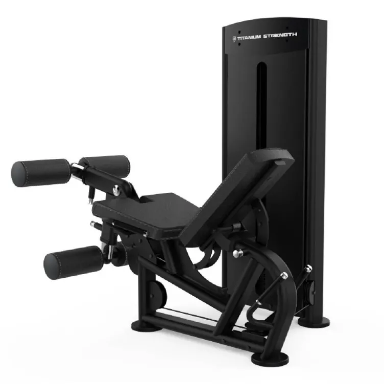 Leg extension machine combo flexion allongée des jambes Titanium Strength Black Séries BS-S1 - Qualité pro avec colonne de poids