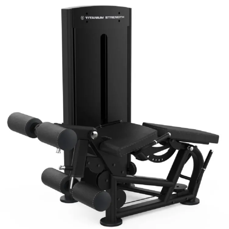 Leg extension machine combo flexion allongée des jambes Titanium Strength Black Séries BS-S1 - Qualité pro avec colonne de poids