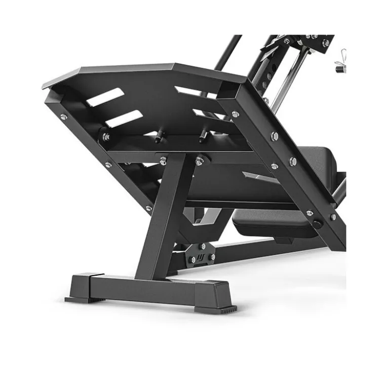 Leg press combo hack squat 2 en 1 à charge libre jusqu'à 250 kg - Entraînement des jambes