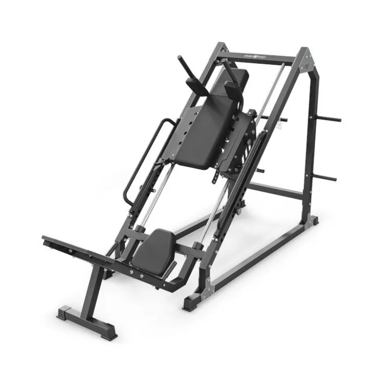 Leg press combo hack squat 2 en 1 à charge libre jusqu'à 250 kg - Entraînement des jambes