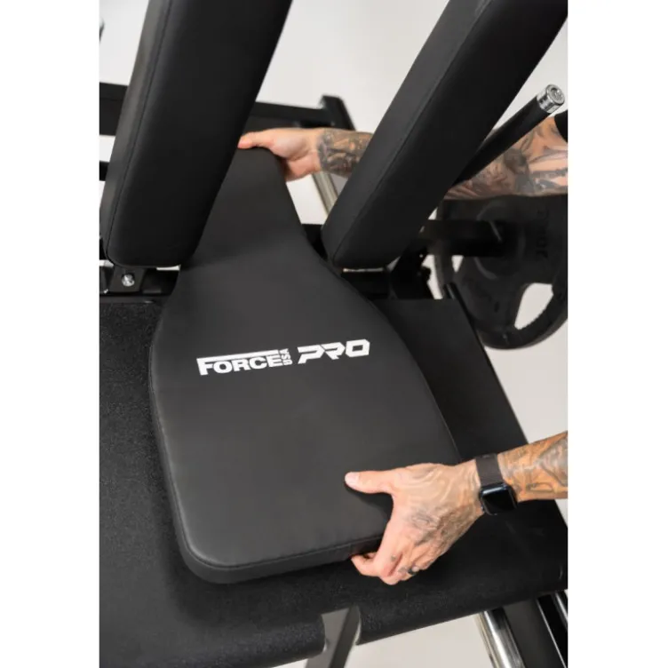 Leg Press Hack Squat Pro Ultimate Force USA pour salles de sport commerciales - Capacité de charge 400 kg