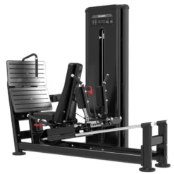 Leg Press professionnelle combo Hack Squat à charge guidée 140 kg BSRX-S48 - Titanium Strength Black Series RX