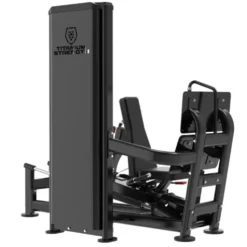 Leg Press professionnelle combo Hack Squat à charge guidée 140 kg BSRX-S48 - Titanium Strength Black Series RX