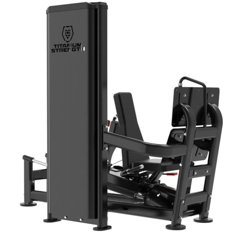 Leg Press professionnelle combo Hack Squat à charge guidée 140 kg BSRX-S48 - Titanium Strength Black Series RX