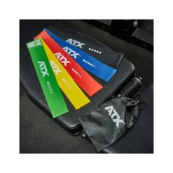 Lot de 5bandes de résistance élastiques ATX avec forces différentes