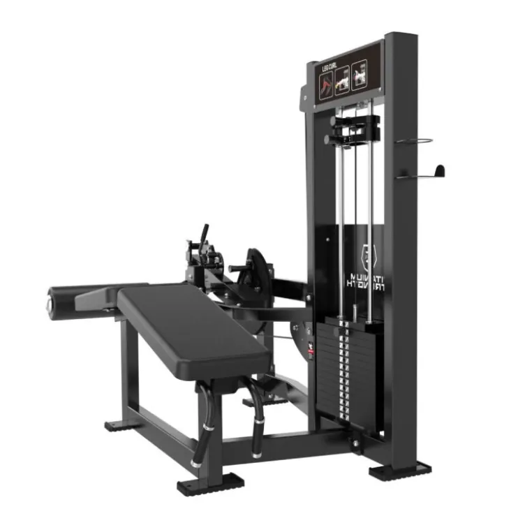 Lying leg curl machine professionnelle à charge guidée Titanium Strength Elite Series ELRX-S19 - Station pro pour ischio