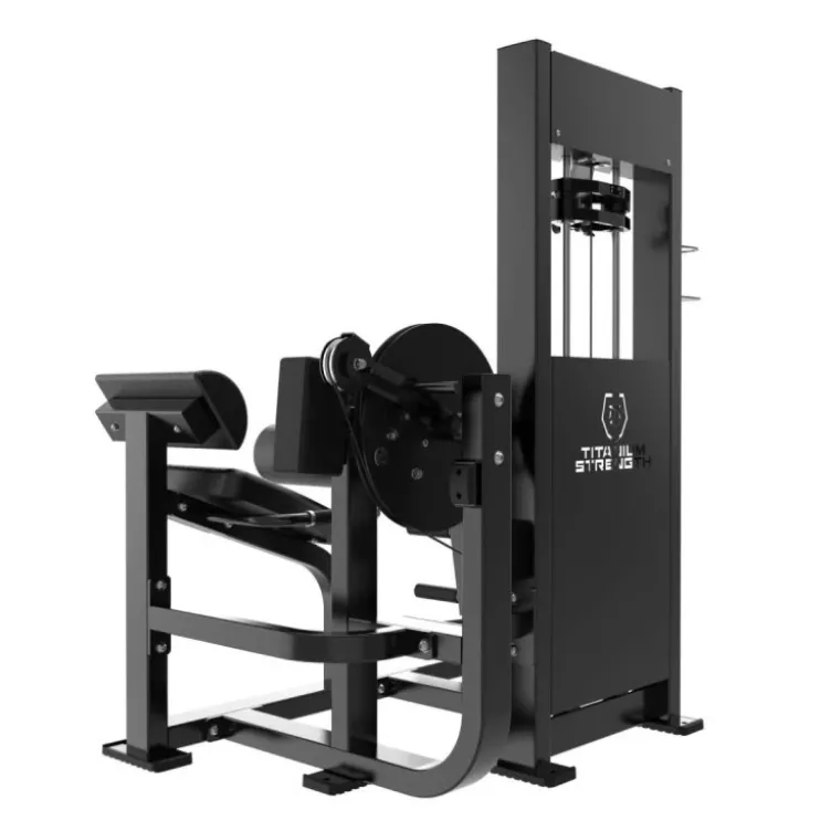 Machine Abdominaux dual Lombaires Élite RX – Station à charge guidée pour gainage et back extension ELRX-S39 Titanium Strength