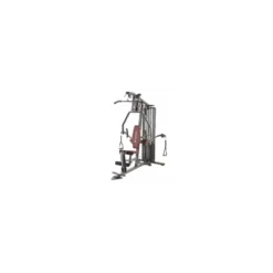 Machine de fitness et musculation à domicile multi-poste avec colonne de poids 91 kg et poulie haute / basse