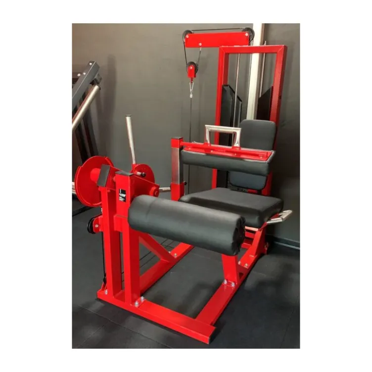 Machine de musculation Leg extension/curl pour exercices de flexions et extensions à charge guidée de 80 kg
