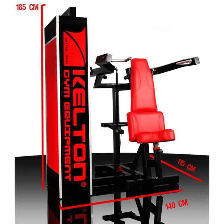 Machine de musculation pour les épaules avec colonne de poids de 112.5 kg pour salle de sport commerciale