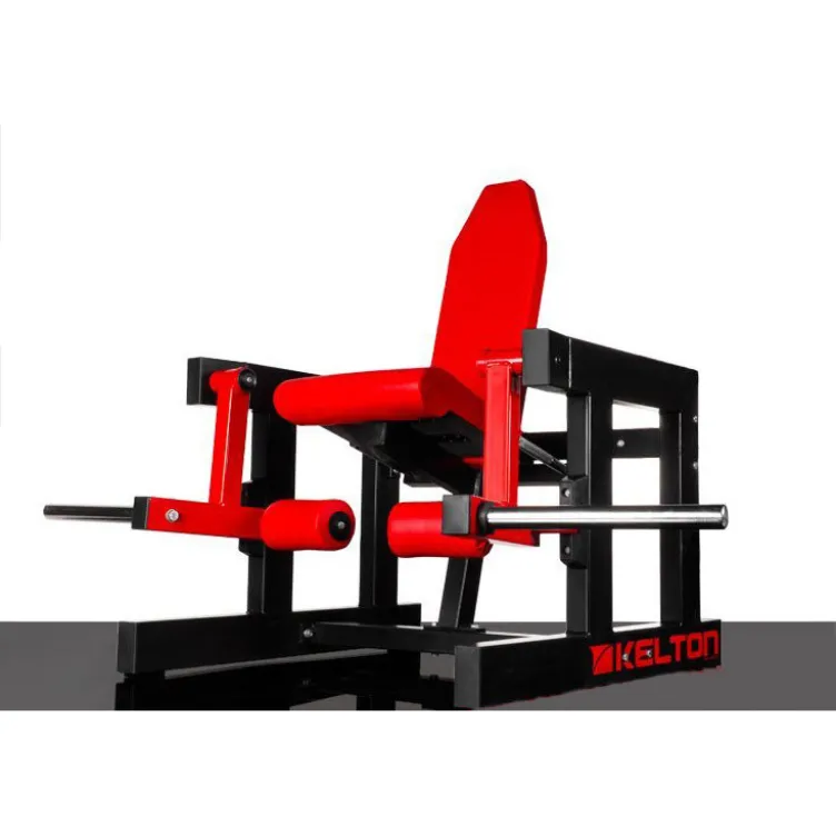 Machine de musculation pour quadriceps et mollets à charges libres pour espaces sportifs publics