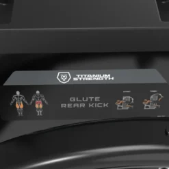 Machine Glute Rear Kick Black Series RX Titanium Strength pour l'entraînement des fessiers - BSRX-S64
