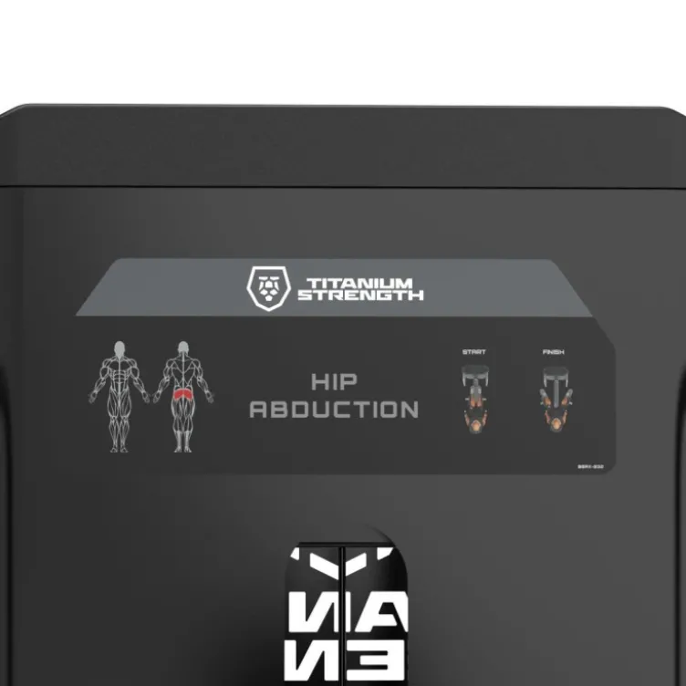 Machine Hip abduction professionnelle à charge guidée 125 kg - Titanium Strength Black Series RX BSRX-S32