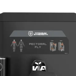 Machine à ouvertures pectorales à charge guidée 125 kg Titanium Strength Black Series RX