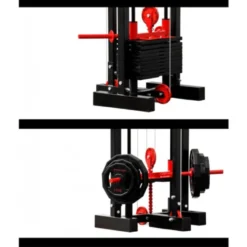 Machine poulie vis à vis charge guidée et libre 250 kg
