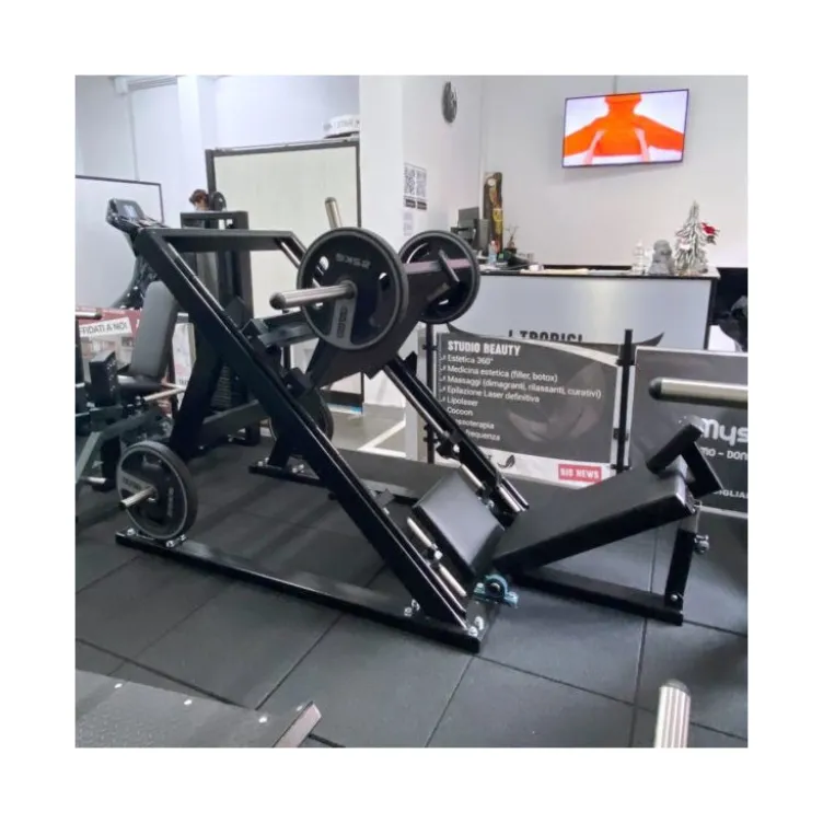 Machine Presse à cuisses professionnelle à charges libres pour salle de musculation publique - Leg Press pour disques olympiques