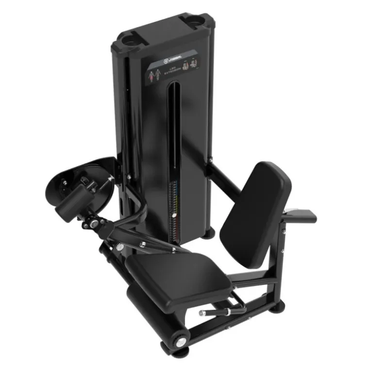 Machine professionnelle Leg Extension à charge guidée 125 kg pour quadriceps BSRX-S18 - Titanium Strength Black Series RX