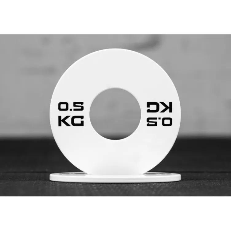 Mini disques de poids en 50 mm en caoutchouc 0,5 à 2,5 kg