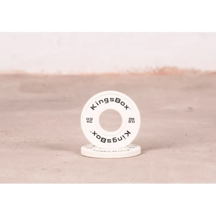 Mini plaques de poids olympiques en caoutchouc 0,5 à 2,5 kg