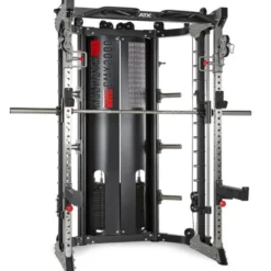 Multigym ATX GMX2000 - Smith machine ultra-fonctionnelle avec double colonne de poids 90 kg