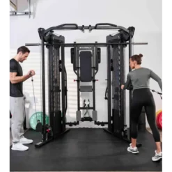 Multi-gym station pour home gym de musculation avec postes d'entraînement multiples et set d'accessoires - AUTARK 10.0