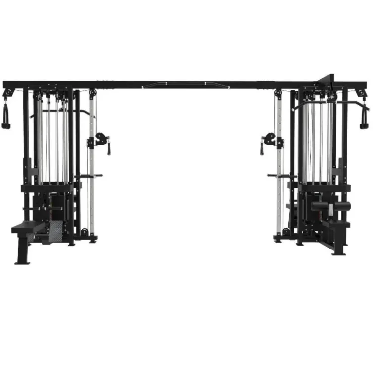 Multi-jungle machine à 8 colonnes de poids - Station multi-postes de musculation Titanium Strength Élite Séries EL-CS08