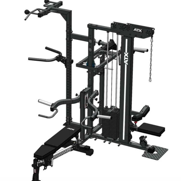 Multiplex ATX - Station multi-postes 5 en 1 ultra-complète pour musculation en homegym