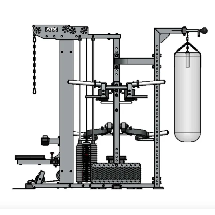 Multiplex ATX - Station multi-postes 5 en 1 ultra-complète pour musculation en homegym