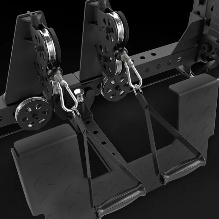 Multi Pull Smith Rack ATX fitness 2 x 110 kg avec résistance extrême de 1000 kg et 6 points de traction pivotants