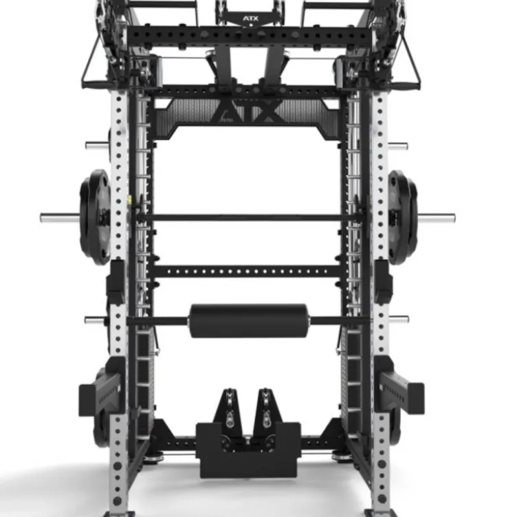 Multi Pull Smith Rack ATX fitness 2 x 110 kg avec résistance extrême de 1000 kg et 6 points de traction pivotants