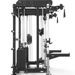 Multi Pull Smith Rack ATX fitness 2 x 110 kg avec résistance extrême de 1000 kg et 6 points de traction pivotants