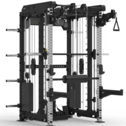 Multi Pull Smith Rack ATX fitness 2 x 110 kg avec résistance extrême de 1000 kg et 6 points de traction pivotants