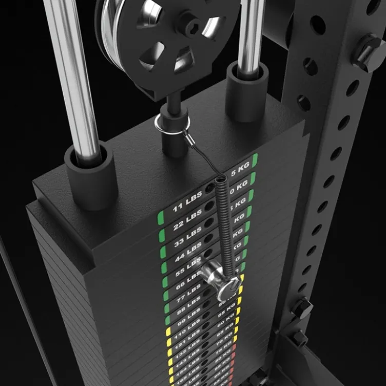 Multi Pull Smith Rack ATX fitness 2 x 110 kg avec résistance extrême de 1000 kg et 6 points de traction pivotants