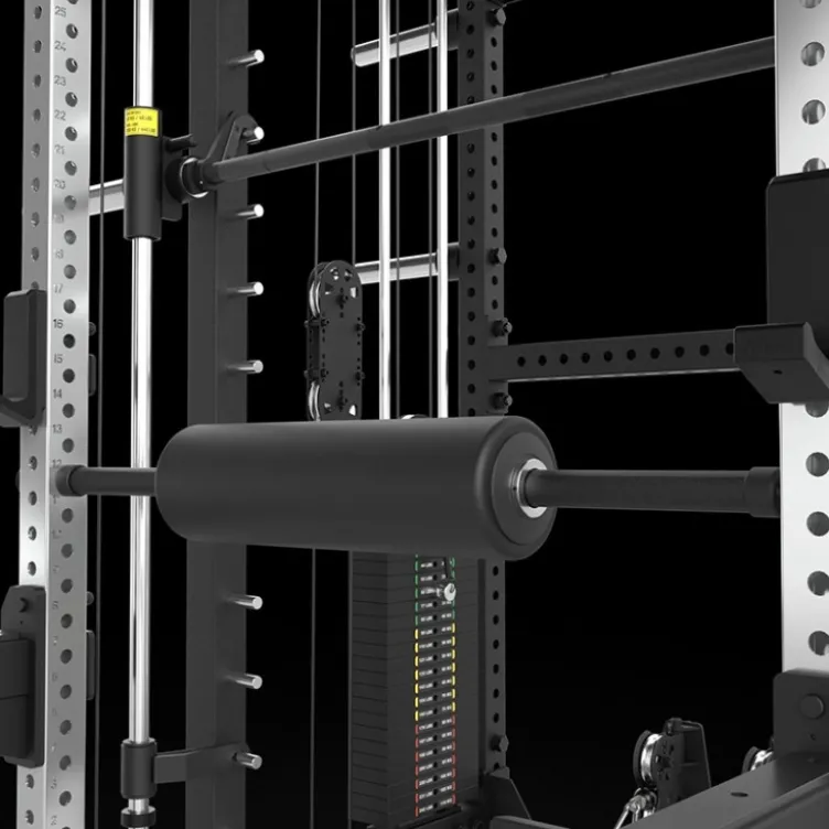 Multi Pull Smith Rack ATX fitness 2 x 110 kg avec résistance extrême de 1000 kg et 6 points de traction pivotants
