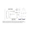 Multi-station de musculation complète à double colonnes de poids 2 x 100 kg - Set d'accessoires inclus - B200 V3