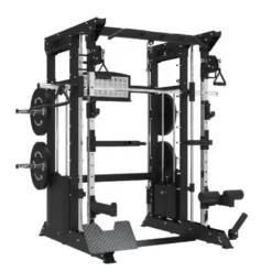 Multi-station de musculation complète à double colonnes de poids 2 x 100 kg - Set d'accessoires inclus - B200 V3
