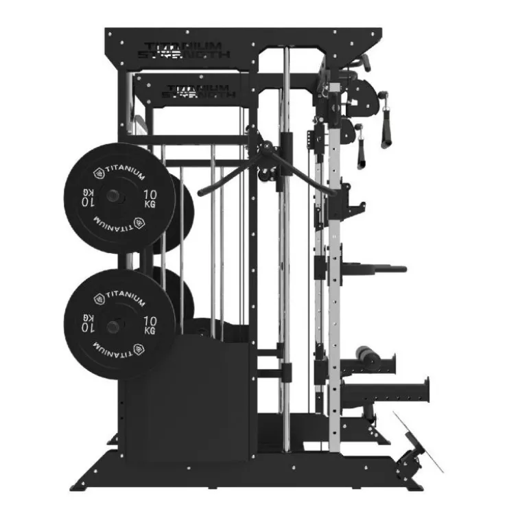 Multi-station de musculation complète à double colonnes de poids 2 x 100 kg - Set d'accessoires inclus - B200 V3