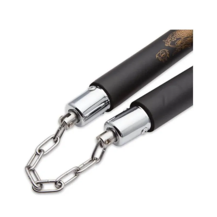 Nunchaku en mousse et acier pour entraînement aux arts martiaux - 78 cm