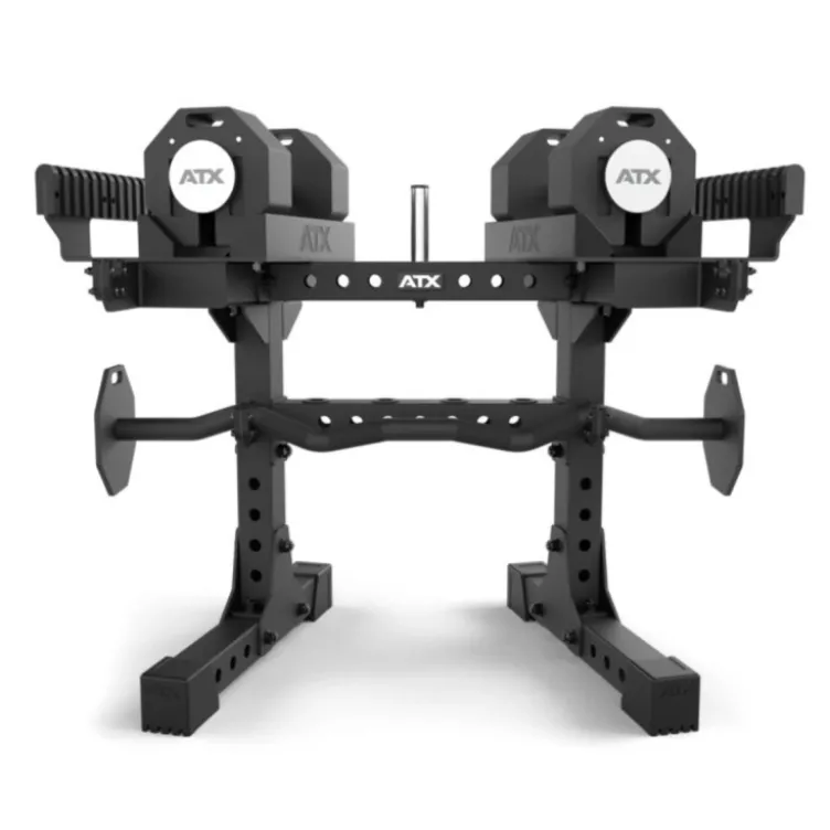 Octa Dumbell Stand ATX - Support pour haltères à charge variable ATX Octa et barre SZ - 2 x 18 espaces pour plaques de poids