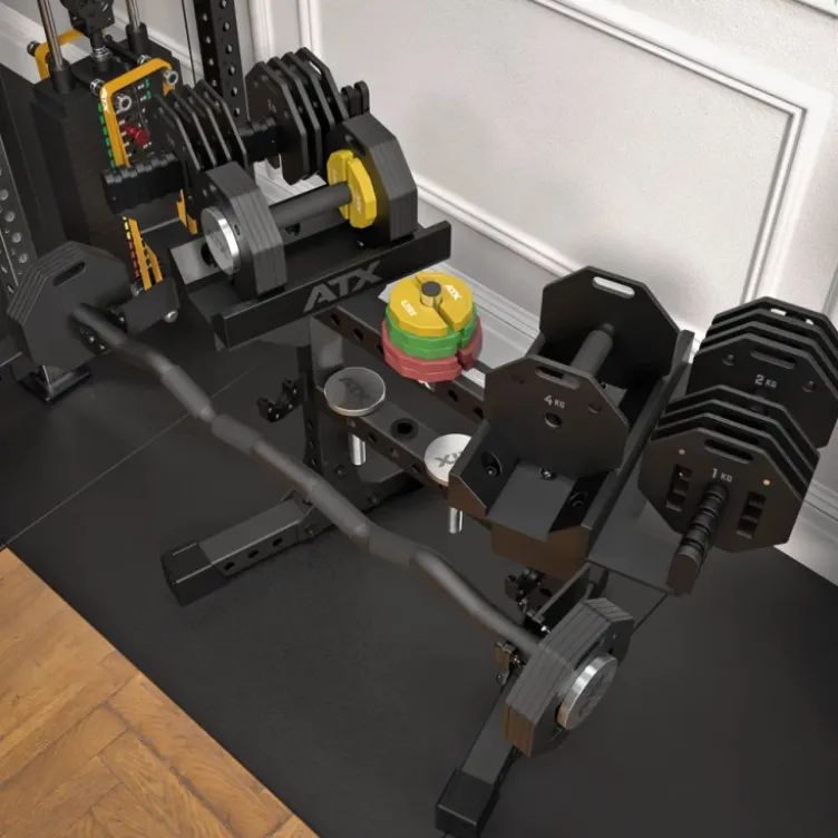 Octa Dumbell Stand ATX - Support pour haltères à charge variable ATX Octa et barre SZ - 2 x 18 espaces pour plaques de poids