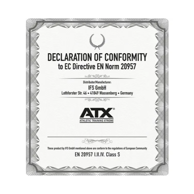 Option Dips ATX écartement réglable pour rack de musculation série 600 et 700 - Capacité de charge 200 kg