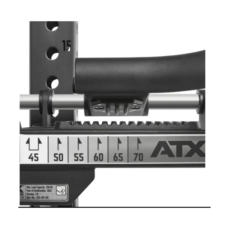 Option Dips ATX écartement réglable pour rack de musculation série 600 et 700 - Capacité de charge 200 kg