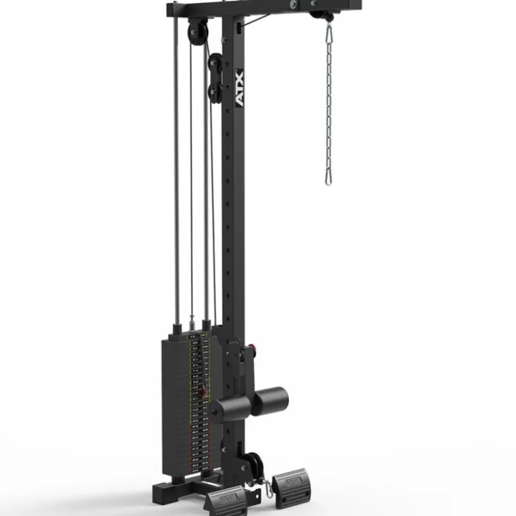Option poste à poulie série 700 avec colonne de poids 125 kg pour cage rack de musculation